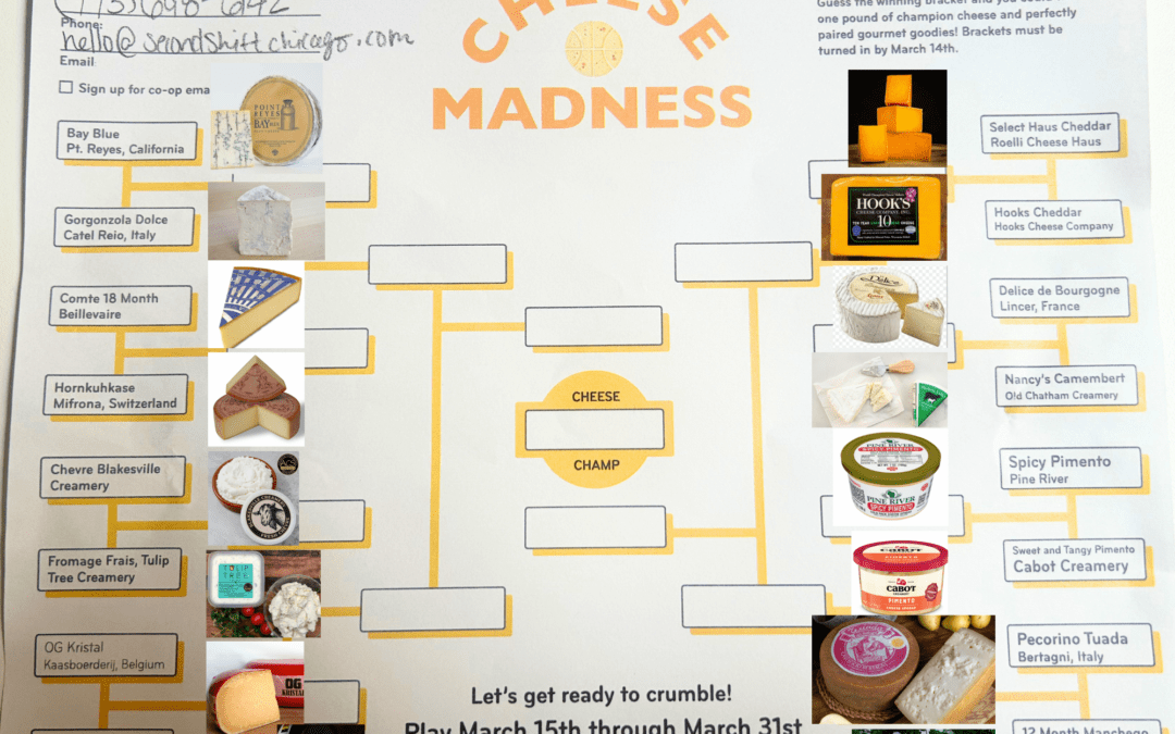 The Cheese Madness! The cheese we battle to find the best.